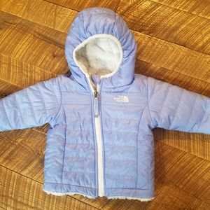 Girls 12-18 month reversible North Face jacket